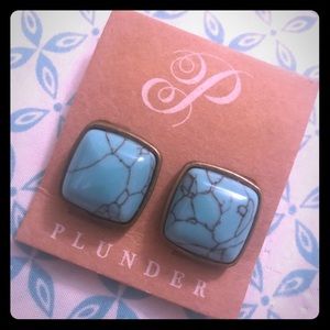Turquoise stud earrings